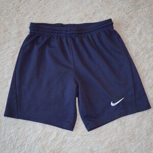 Youth Size Small Nike Navy Blue Soccer Shorts, 5.5" Inseam